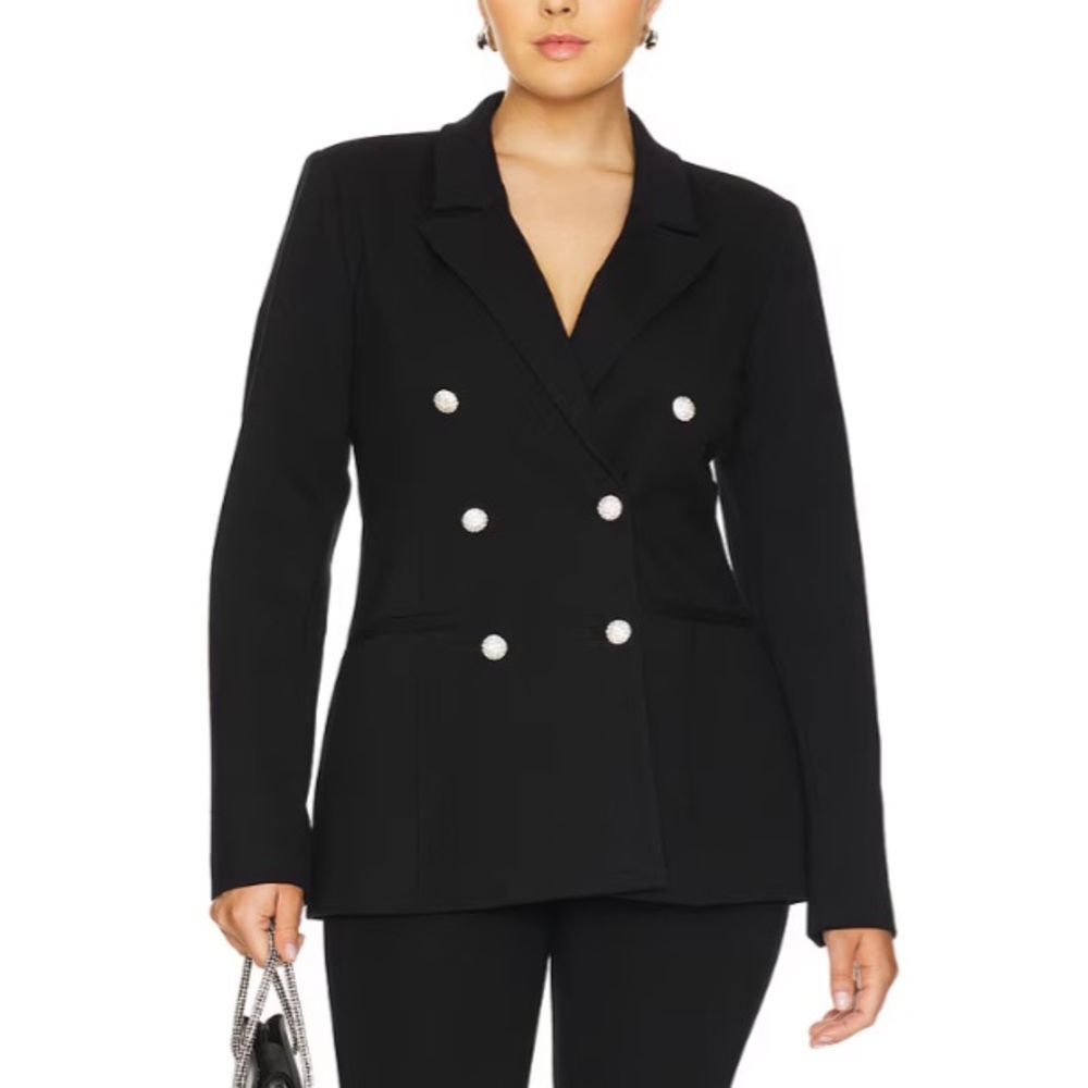 Good American Ponte Embellished Double Breasted Blazer! Size 2XL NWT